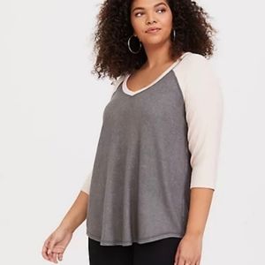 Torrid plush raglan NWOT
